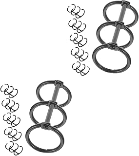 Ciieeo 12Pçs Fivela De Metal Círculos De Livro Convenientes Pequenos Anéis Fichários 3 Anéis Fichário De Plástico Fichário De Scrapbook Fichário De Folhas Soltas Papelaria