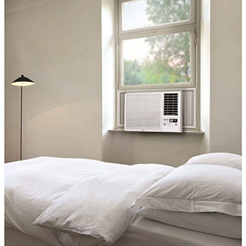 Image of LG 12,000 BTU Window Air Conditioner with Supplemental Heat, Cools 550 Sq.Ft. (22' x 25' Room Size), Electronic Controls with Remote, 2 Cooling, Heating & Fan Speeds, Slide In-Out Chassis, 230 /208V