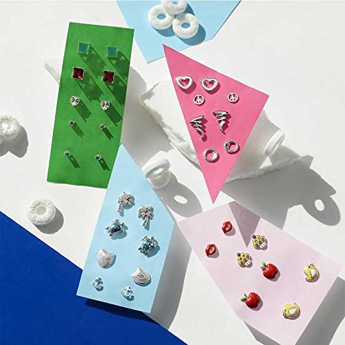 Small Teachers Pet Red Food Fruit Apple Stud Earrings For Women For Teen .925 Sterling Silver #TOP3