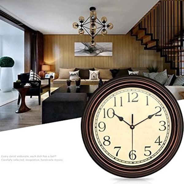 Horloge murale décorative rétro à quartz de qualité supérieure modèle Vision