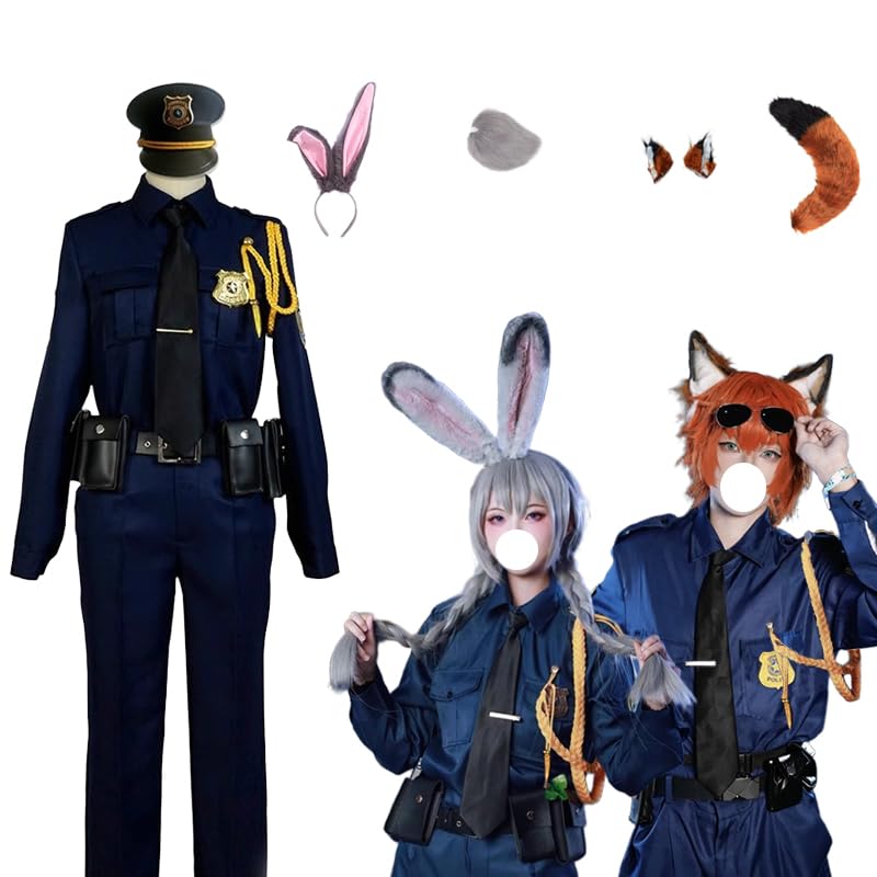 ニック・ワイルド コスプレ 警官 フルセット ディズニー ズートピア ジュディ・ホップス ニック