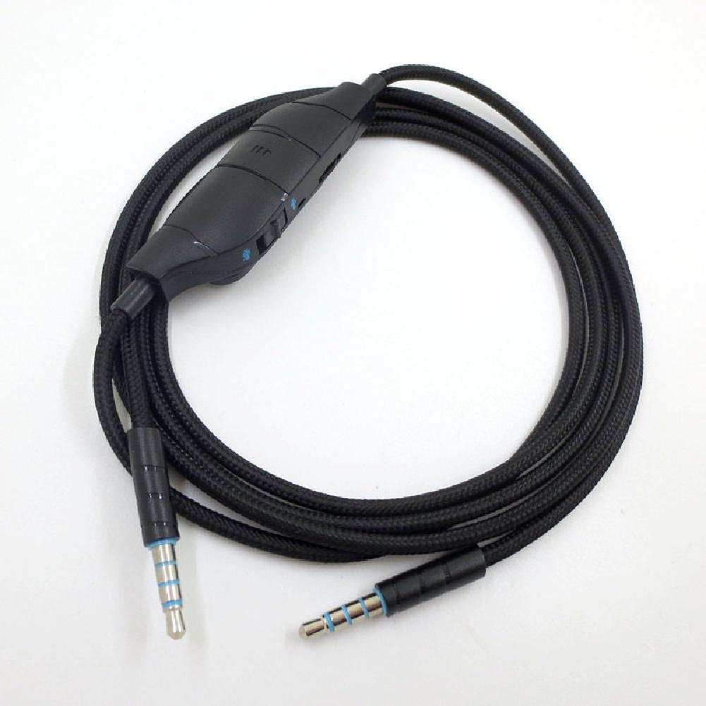 100 Hz-20 kHz 3,5 mm zamiennik słuchawek kabel audio przewód z regulacją głośności do zestawu słuchawkowego Logitech G633 G635 G933 G935