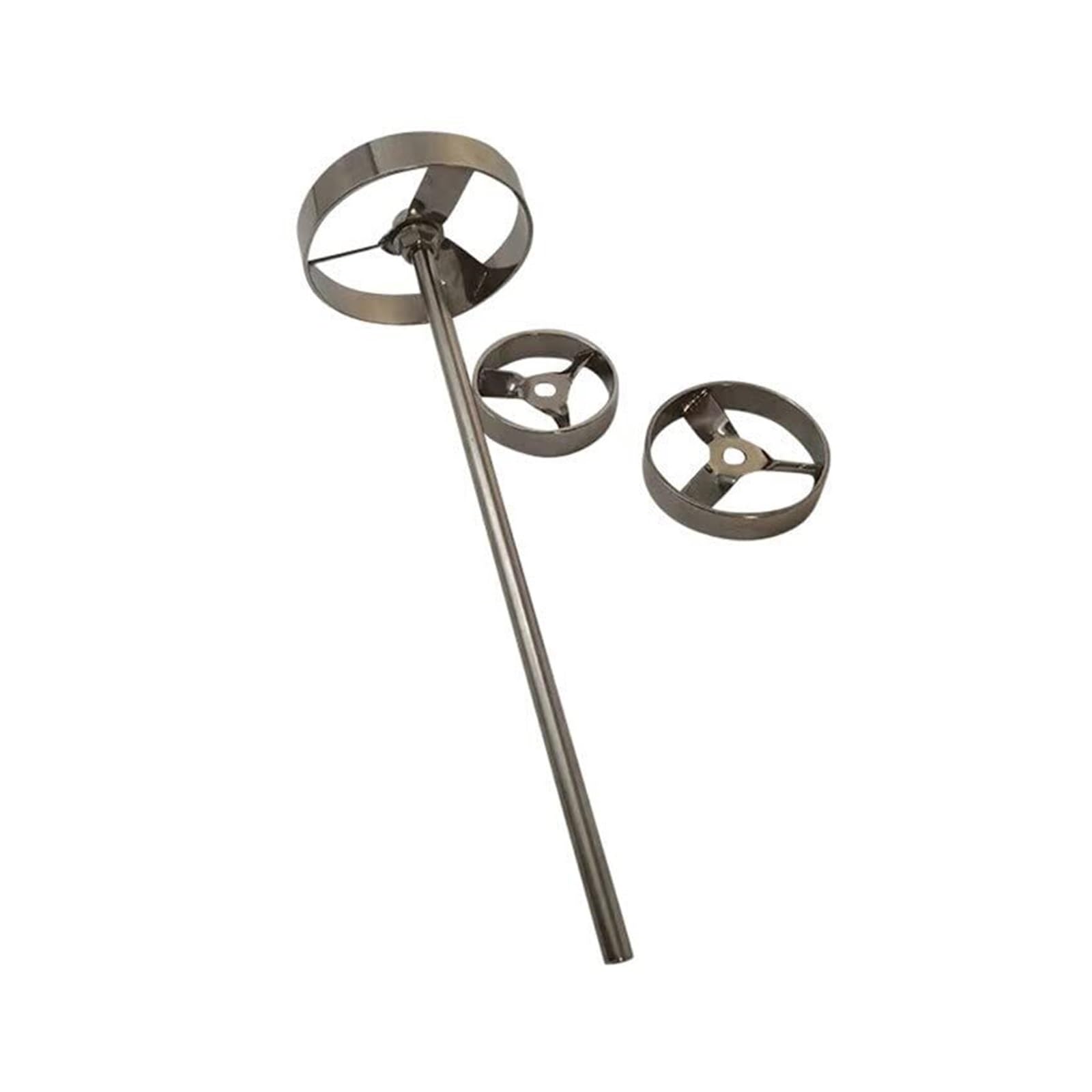 Asta di agitazione sopraelevata, 1 pala for piastra a lama in acciaio inossidabile da laboratorio, pala di agitazione con girante for macchina con asta(60x8x300mm)