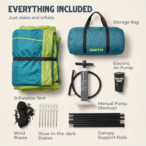 Carpa Inflable Oaktiv para Camping 4-6 Personas miniatura 4