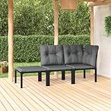 salottino stile Questo set di divani da giardino alla moda, caratterizzato da un design elegante e contemporaneo, la scelta perfetta per rilassarvi nel vostro giardino. Materiale resistente agli agenti atmosferici: Il rattan PE, noto anche come polyrattan, resistente agli agenti atmosferici e facile da pulire. Rimane bello all'esterno per un lungo periodo di tempo. Offre grande qualità, convenienza e aspetto estetico.