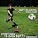 QUICKPLAY Replay Soccer Trainer | Adjustable Bungee Training Ball with Waist Belt for Solo Practice | Soccer Training Aid for Kids & Adults (Size 4 Soccer Ball (Junior)) (Size 5 Soccer Ball (Adult))