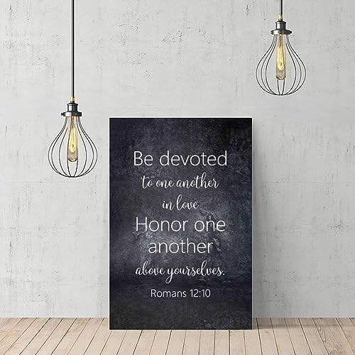 Impression sur toile de motivation chrétienne pour salon et école - 2