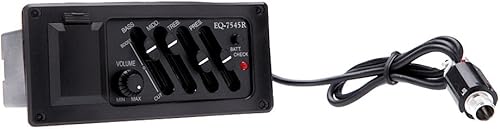 Miniatura 6 de EQ-7545R Piezo Pickup Guitarra Acústica Preamplificador Amplificador Ecualizador Sintonizador