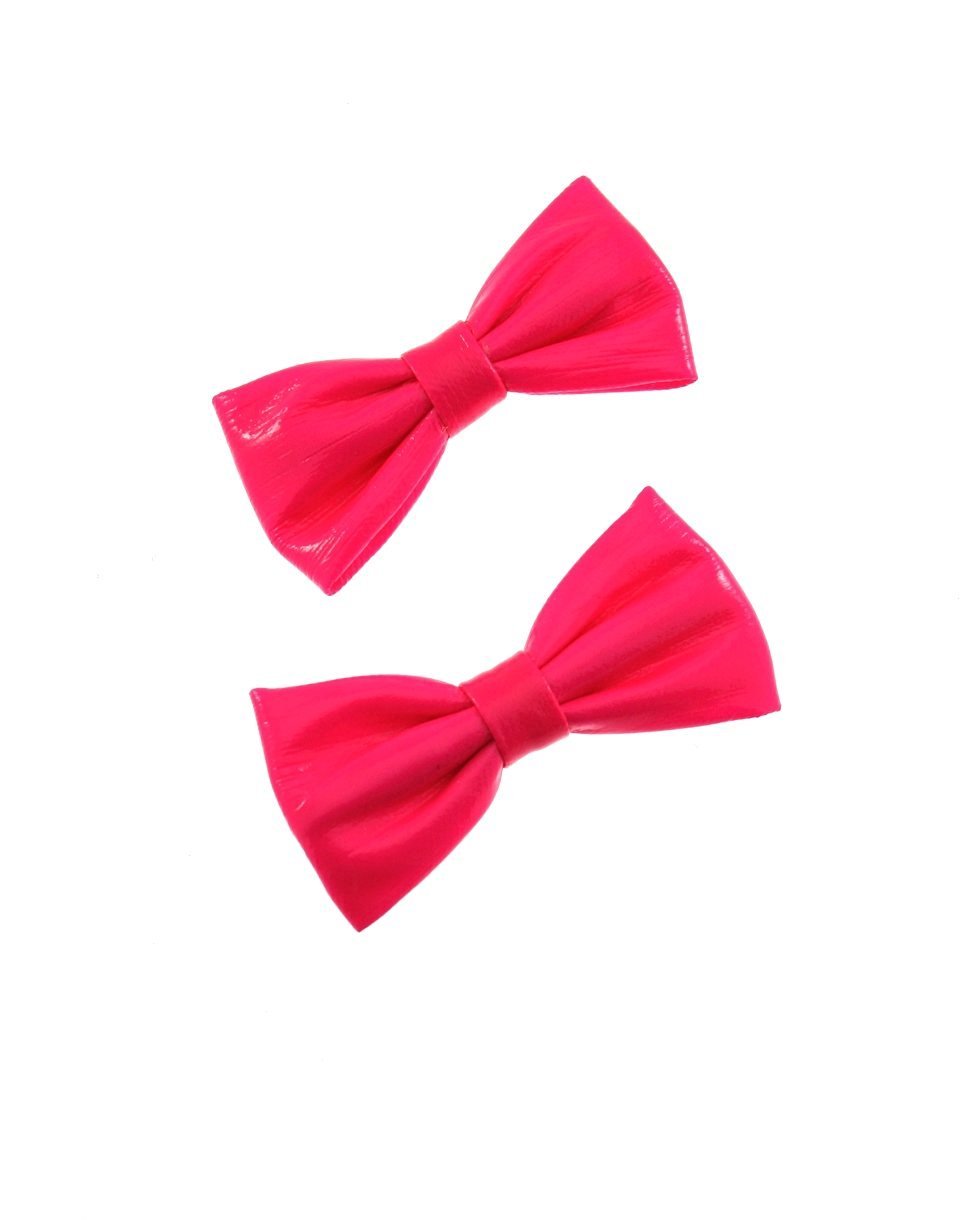 Zac's Alter Ego Small Neon PVC Bows on Crocodile Clip