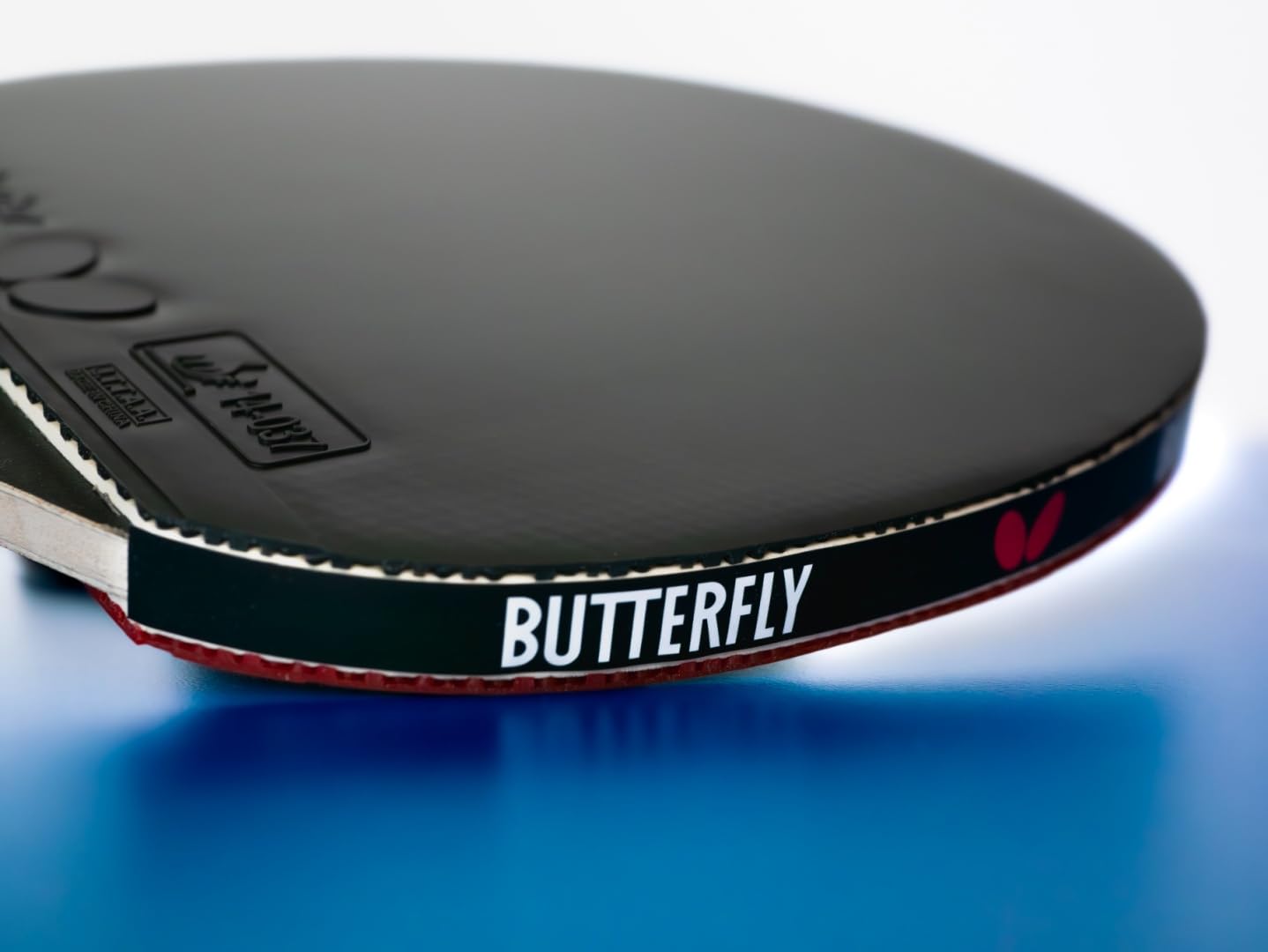 Butterfly Timo Boll Carbon rakieta do tenisa stołowego, certyfikowana przez ITTF okładzina Wakaba na zawody, gąbka 2,0 mm, dla wytrenowanych profesjonalnych graczy klubowych