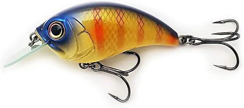 Bill Lewis Señuelo realista SB-57 3/8 OZ. Serie MDJ Squarebill Crankbait de anzuelo de pesca con ganchos Mustad Triple Grip