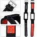 Wonlex Gear Fit2 Band, Silicone Replacement Watch Bands Strap for Galaxy Gear Fit2 SM-R360 & Fit 2 Pro for Women & Men (Black/Red)