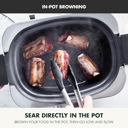 GreenPan-Elite-8-in-1-Programmable-6QT-Electric-Slow-Cooker-Dishwasher-Safe-Lid-Removable-Crock-PFAS-Free-Healthy-Ceramic-Nonstick-Multi-Cooker-Sear-SauteBrown-Steam-Basket-Roast-Black