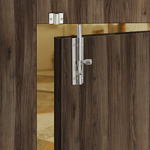 Image of Plantex Stainless Steel Tower Bolt /Tower Bolt for Home,Offices Doors and Windows /Tower Bolt for Main Door /Door Latch /Kundi /Chitakini /Door Latch for Windows - Pack of 4 (Chrome-Silver, 4 inch)