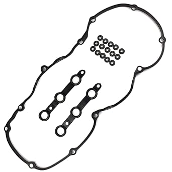 11129070990 for BMW 325Ci 325i 2.5 Valve Cover Gasket BMW 330Ci 330i 330xi 525i 530i X5 Z3 E36 E39 E46 E53 M54 Engine Cover Gasket 2.8 3.0L 11120030496 11121437395 with 15 Grommet Seals