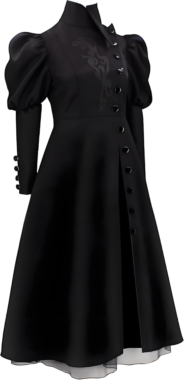 Eelphabba Costume, Wicked Costume Women Set with Hat & Glasses, Black Dress for Halloween Cosplay Themed Party