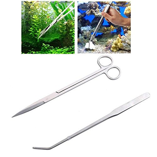 Jainsons Pet Products Stainless Steel Aquarium Aquascaping Kit (1-Scissors-25.5 CM, 1- Tweezers-27 CM) (B07F77R65Z) Amazon Price History, Amazon Price Tracker