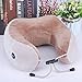 yywl Coussin de nuque en forme de U - Coussin de massage vibrant - Portable - Aide au sommeil - Pour bureau, maison, extérieur, voyage, voiture