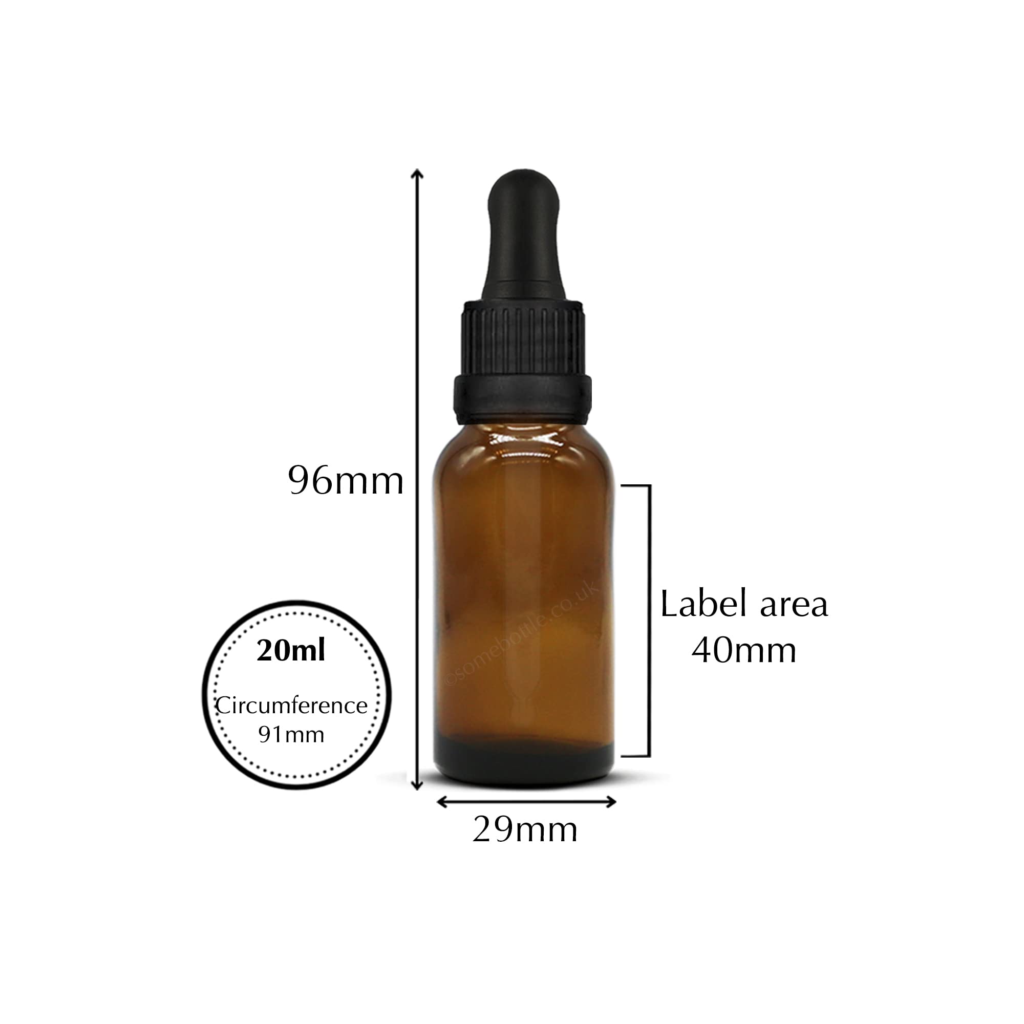 Großhandelspackung mit Augentropfen, 20 ml, bernsteinfarbene Glas-Tropfflaschen, manipulationssichere Pipette, Braune Flaschen für ätherische Öle, Labor, Aromatherapie, Chemie