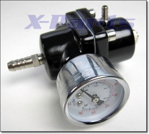 Regulador de presión de gasolina ajustable 0-7 bar, color negro, uso universal