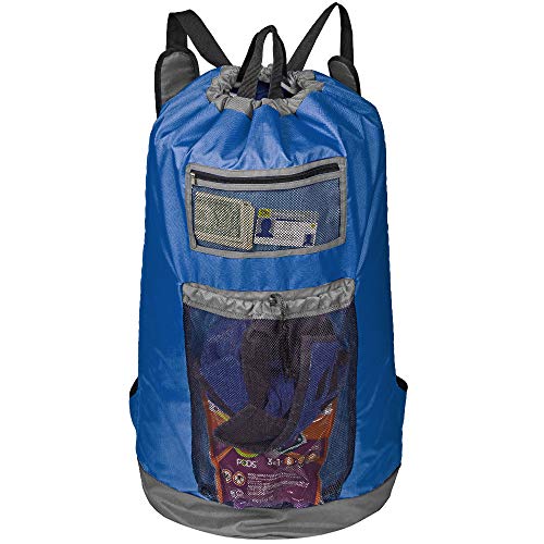 HOMEST Laundry Backpack Bag Extra Large with Mesh Pocket, Shoulder Straps, Machine Washable