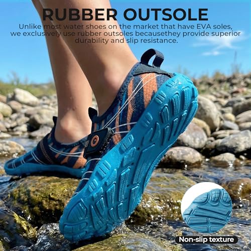 Image of SEEKWAY Barefoot Water Shoes for Kids - Wide Toe Box and Quick-Dry Sand Shoes Toddler for Hiking Swim Beach Pool Kayak Sport Accessories, Camping Essentials Must-Haves for Boys Girls Sizes