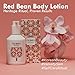 OHMIA Korean Red Bean Body Lotion - 24-Hour Hydrating Moisturizer for Dry Skin with Peptides & Hyaluronic Acid for Smooth Sensitive Skin Women & Men - Vegan & Cruelty-Free - 8.45 fl oz