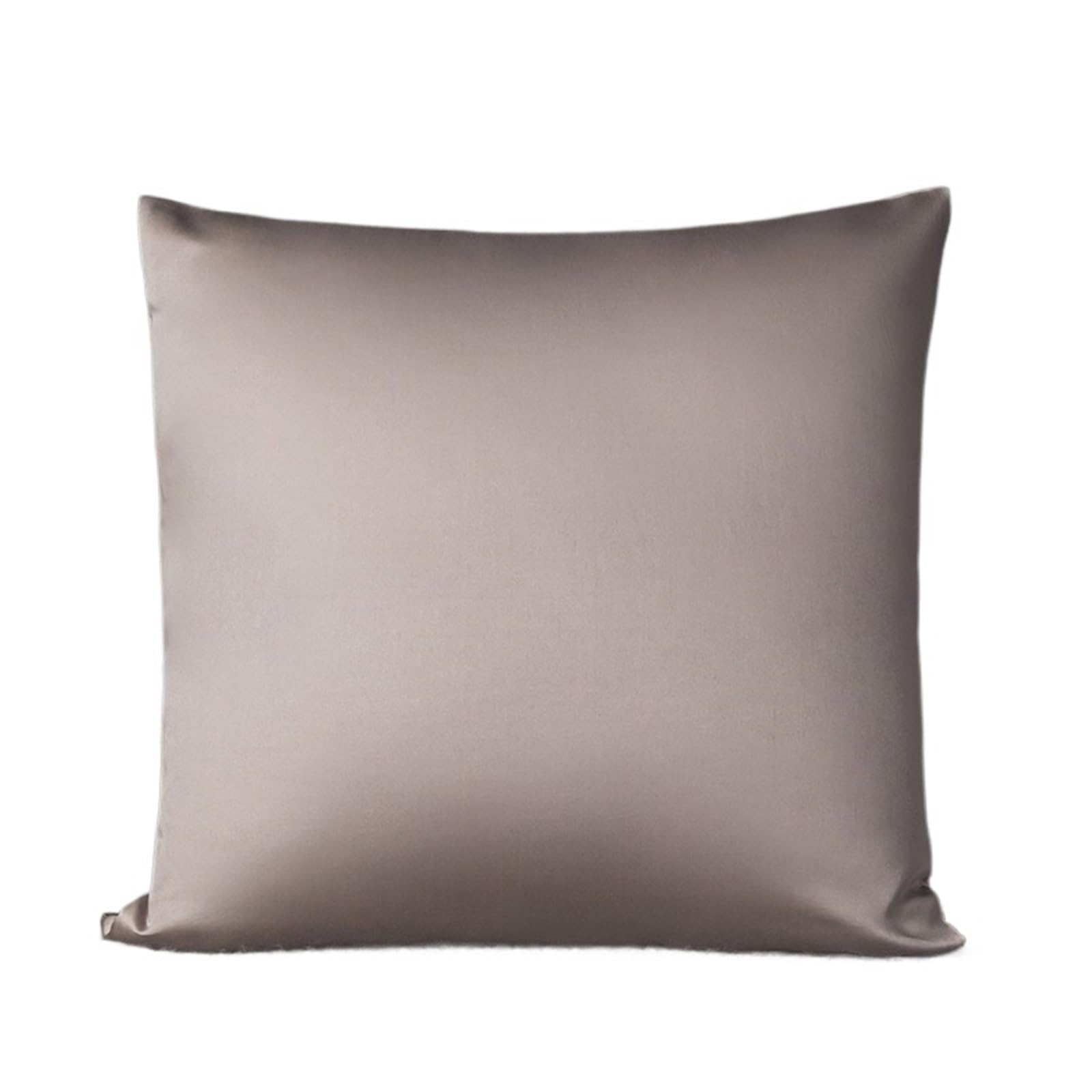 Silk pillowcase Silk Pillow Cover Cushion Zipper Pillowcase Silver Lon Infused Silky Decorative Sofa No Core(Khaki,30x50cm)
