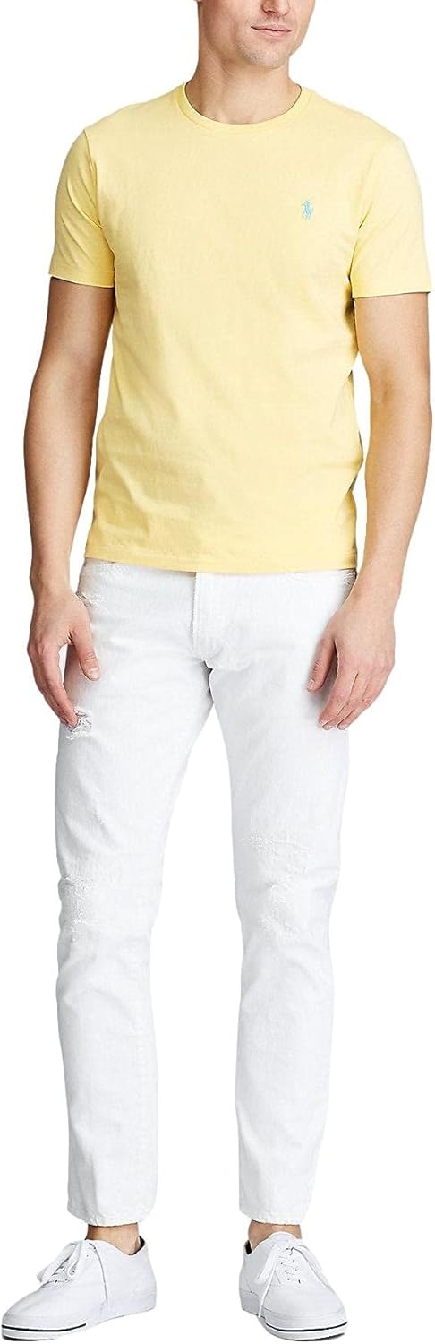 POLO RALPH LAUREN Men's Jersey Short Sleeve Tee X-Small Empire Yellow