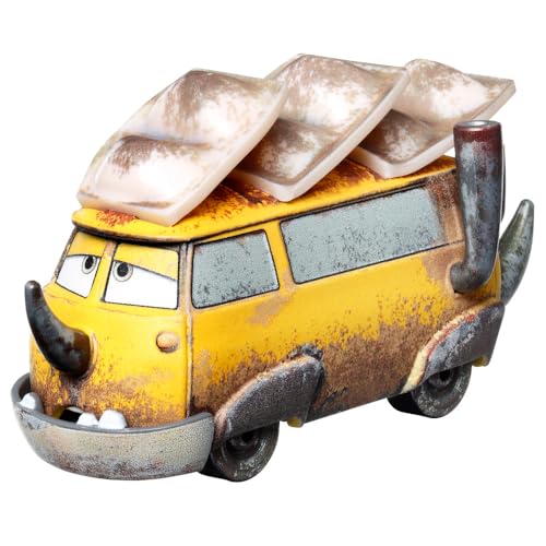 Mattel Disney Cars Toys Westfalanapus 1:55 Scale Diecast Cars for 3 Years & Above (Yellow)