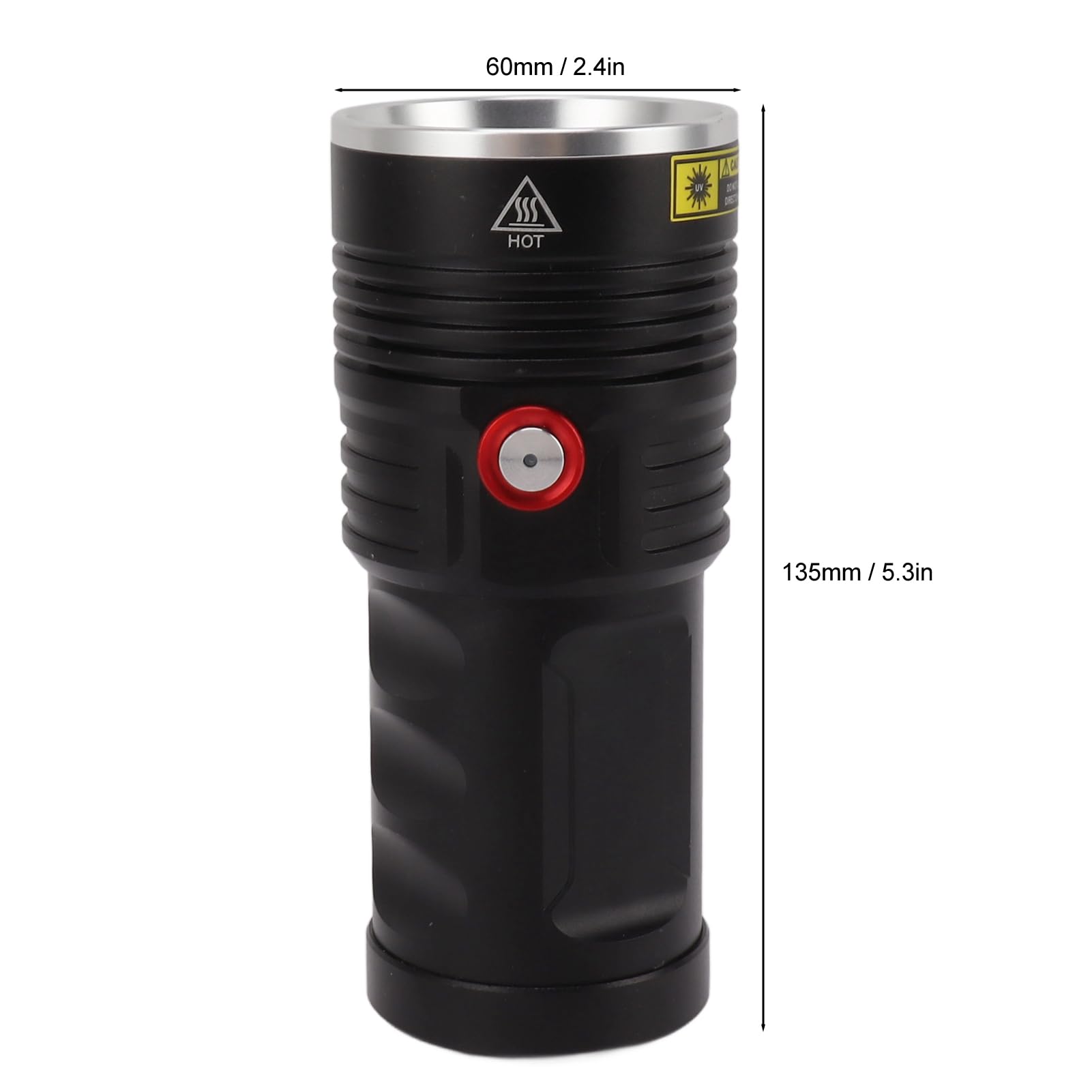 Latarka UV 365nm, Czarne światło z USB C, do Wykrywania Plam