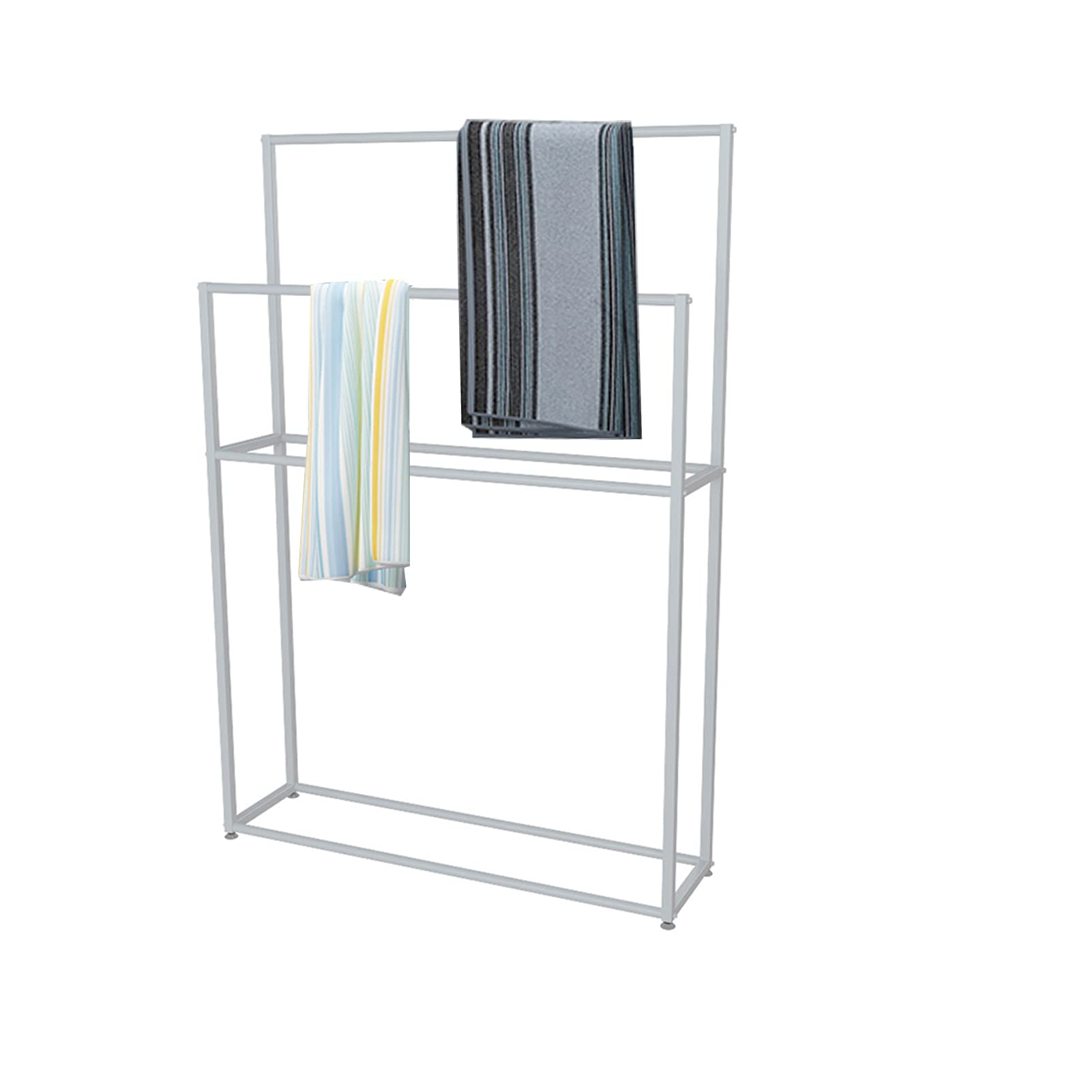 DKRAHRJJ Freestanding Towel Rack for Bathroom, Hand Towel Holder Stand, Kitchen Bathroom Organizer Rack, Hand Towel Bar for Bath Towels or Washcloth/White
