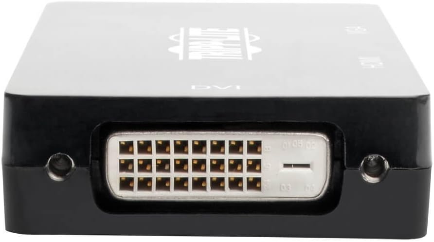 Best Deal Product Tripp Lite USB C Multiport Adapter Converter HDMI/DVI/VGA 4K @ 30Hz USB Type C Thunderbolt 3 Black (U444-06N-HDV4KB)