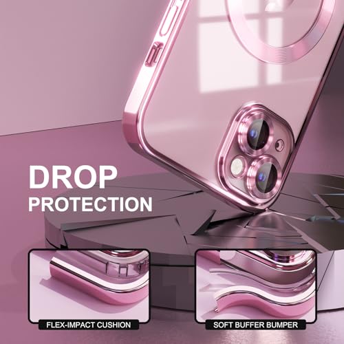 Image of Misea Magnetic for iPhone 15 Case Compatible with MagSafe Pink