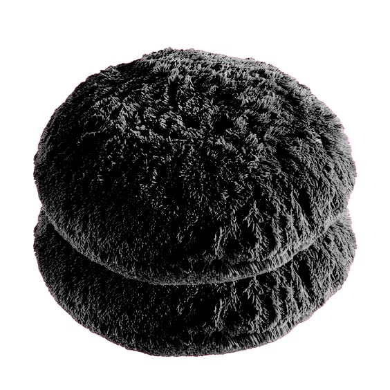 PICKKART Set of 2 Fur Cushion (Round)-image-47
