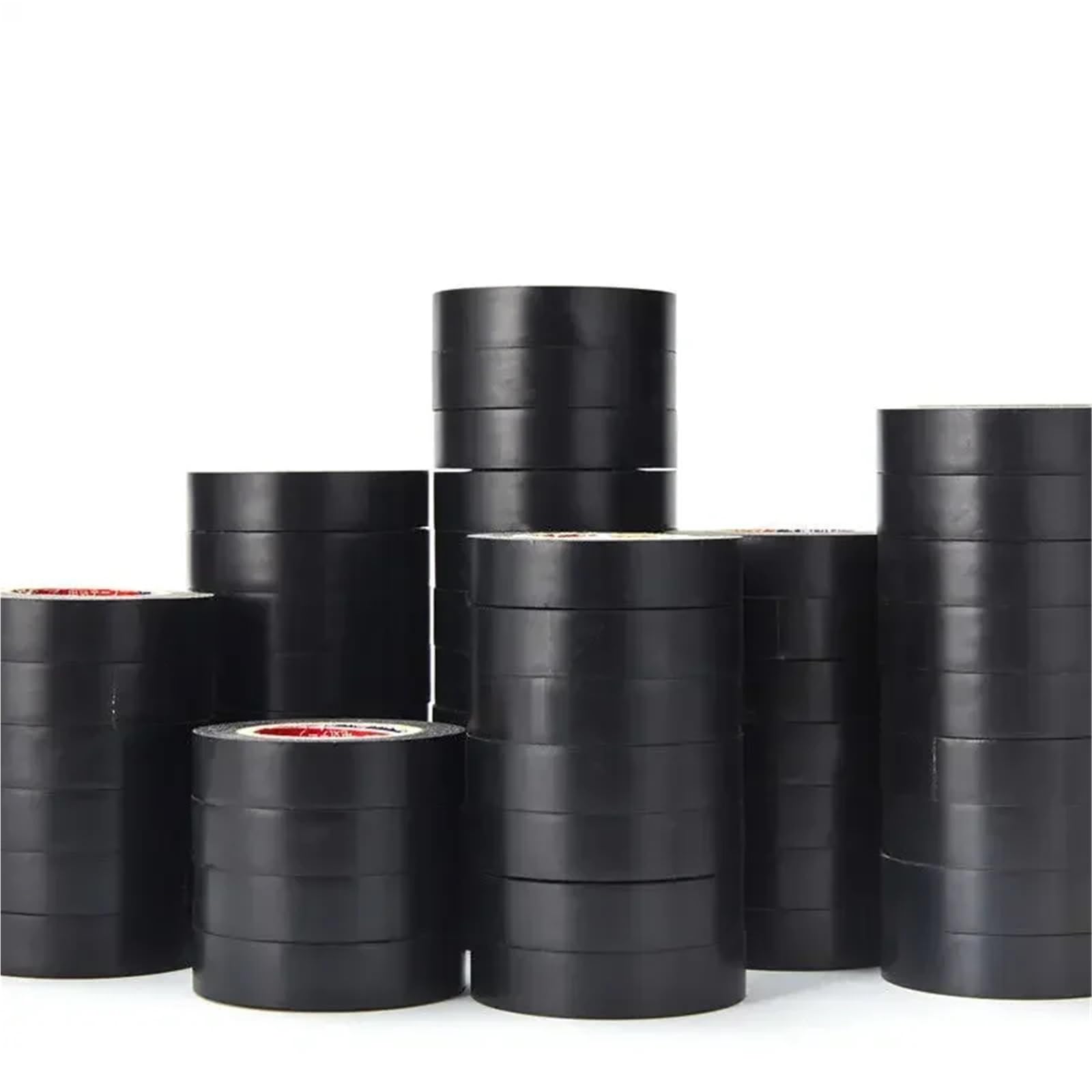 Nastro Isolante Nastro isolante elettrico ignifugo nero da 12M Filo for elettricisti autoadesivo impermeabile in PVC ad alta tensione(16PCS)
