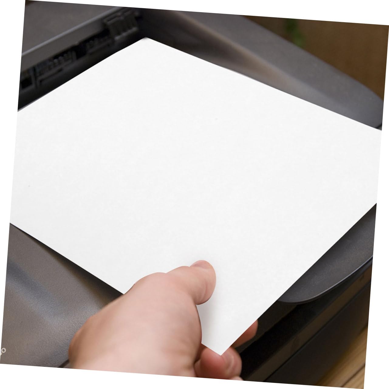 iplusmile 100 feuilles Étiquettes Autocollantes Imprimables Papier Adhésif pour Imprimante Jet Encre et Laser Étiquettes Blanches pour Organisation Bureau Maison