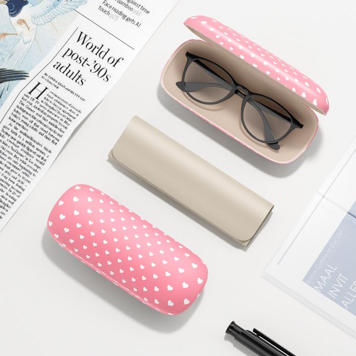 Image of Eyeglasses Case, Hard Shell Protective Case for Glasses, Unisex for Women Men