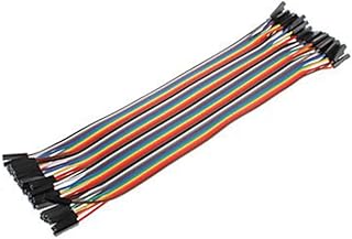 UKCOCO Breadboard Jumper Cable 3pcs Jumper Wires 40-pin Multicolored Male to Male Female to Female Male to Female Ribbon Cable for Home