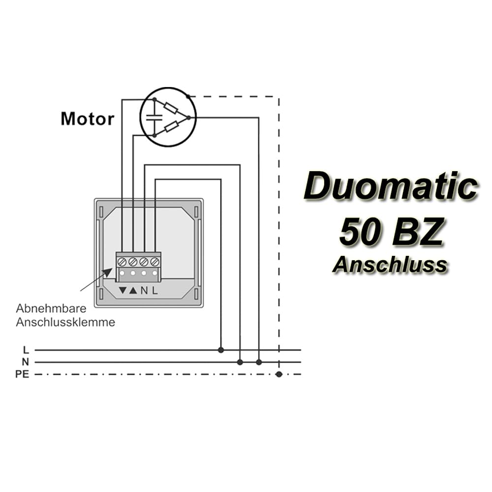 Inprojal Duomatic 50 BZ Rolladensteuerung Zeitschaltuhr UP 7082/50BZ Jalousieschalter