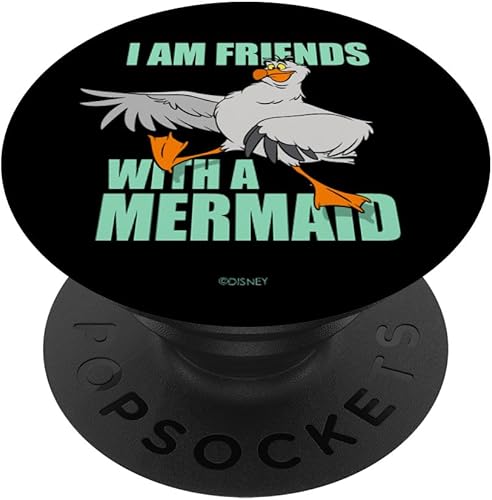 Disney The Little Mermaid Scuttle Friends with a Mermaid PopSockets Agarre y soporte para teléfonos y tabletas