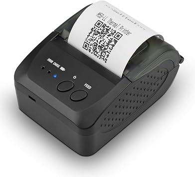 Amazon.com: Impresora térmica de recibos Bluetooth, impresora de factura  personal portátil de 2.283 in, mini USB inalámbrico POS etiqueta impresora  móvil compatible con Android/iOS/PC/Windows para restaurante, supermercado,  venta al por menor :