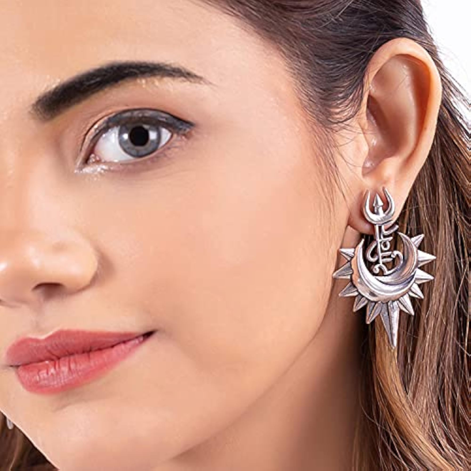 Aham Brahmasmi Shakti Trishul Earrings