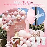 EMART 10 Pack Balloon Arch Clips Plastic Clear Large Towel Clips 3.5 Inch Heavy Duty Spring Clamps for Backdrop Stand Balloon Arch Kit Birthday Decoration Crafts Woodworking Photography Studios - Image 3