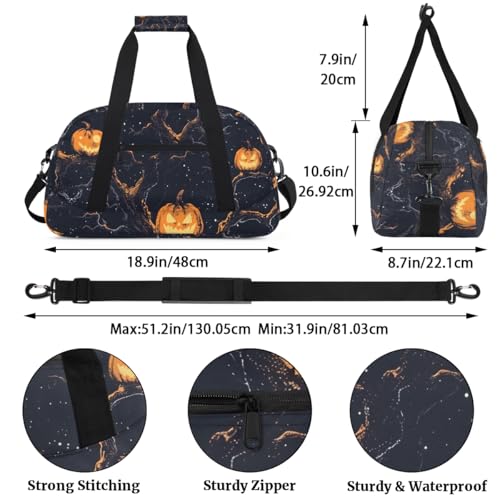 All Saints Gym Travel Duffle Bag for Women & Men with Front Zipper Pocket for Sports, Overnight, Weekender, Carry On,Workout & Dance Bag,Christian Festival,18.9 * 8.7 * 10.6 in2