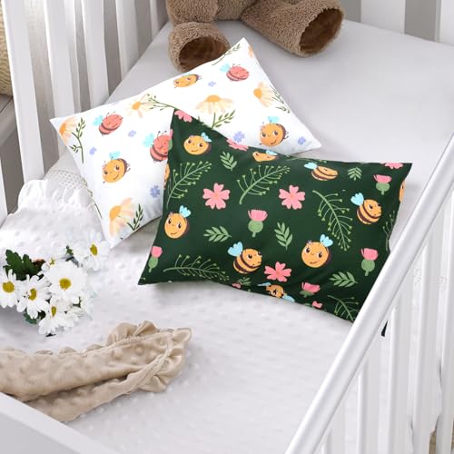 Image of UOMNY Toddler Pillowcases for Girls 13X18 12x16 14x19 Bee and Koalas Baby Pillow Case 2 Pack Small Pillow Covers for Travel Pillow