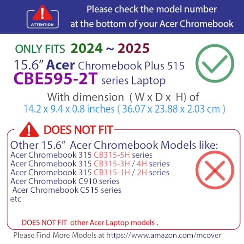 Coque Acer Chromebook Plus 515 CBE595-2 rigide 15.6 pouces