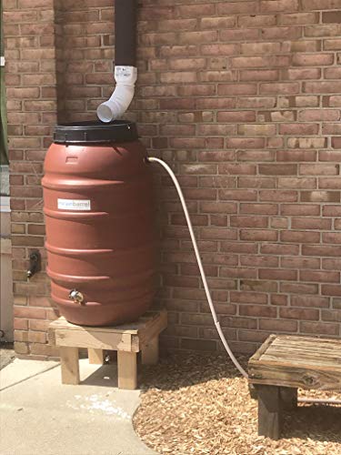 Rain Barrel Stand, Made from Upcycled/Reclaimed Wood, 13"x18"x18" in.