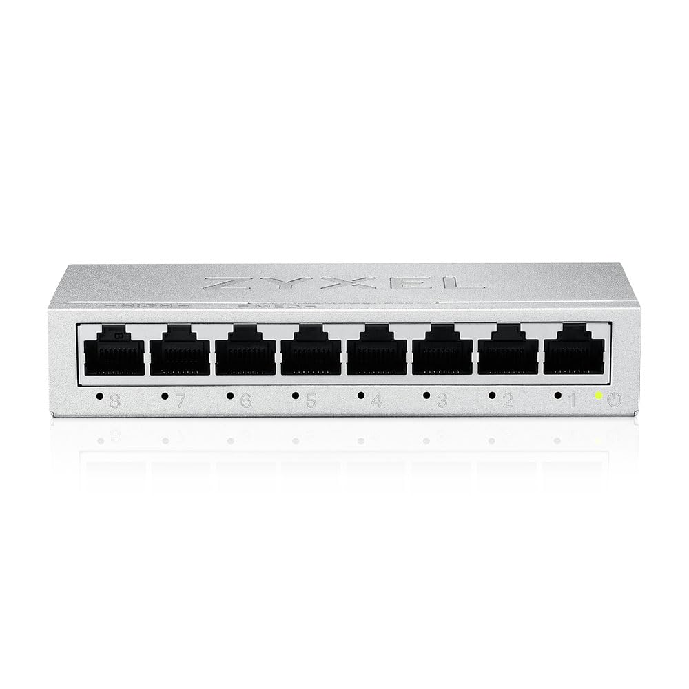 Amazon.com: Zyxel 8-Port Gigabit Switch | Unmanaged | Desktop or