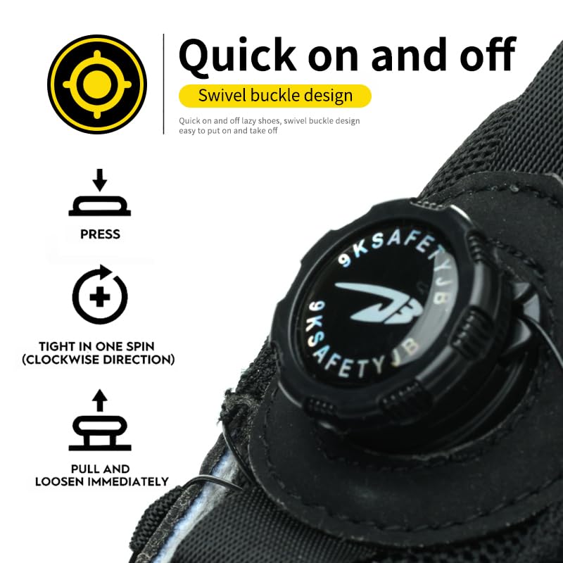 Image of Steel Toe Work Sneakers for Men Women Lightweight Comfortable Industrial & Construction Work Safety Shoes